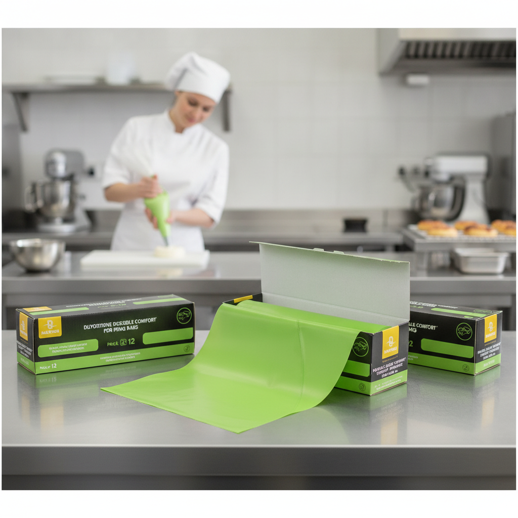 Polyethylene Disposable Comfort XL Piping Bags 100x300mm for Baking (Pack of 12)