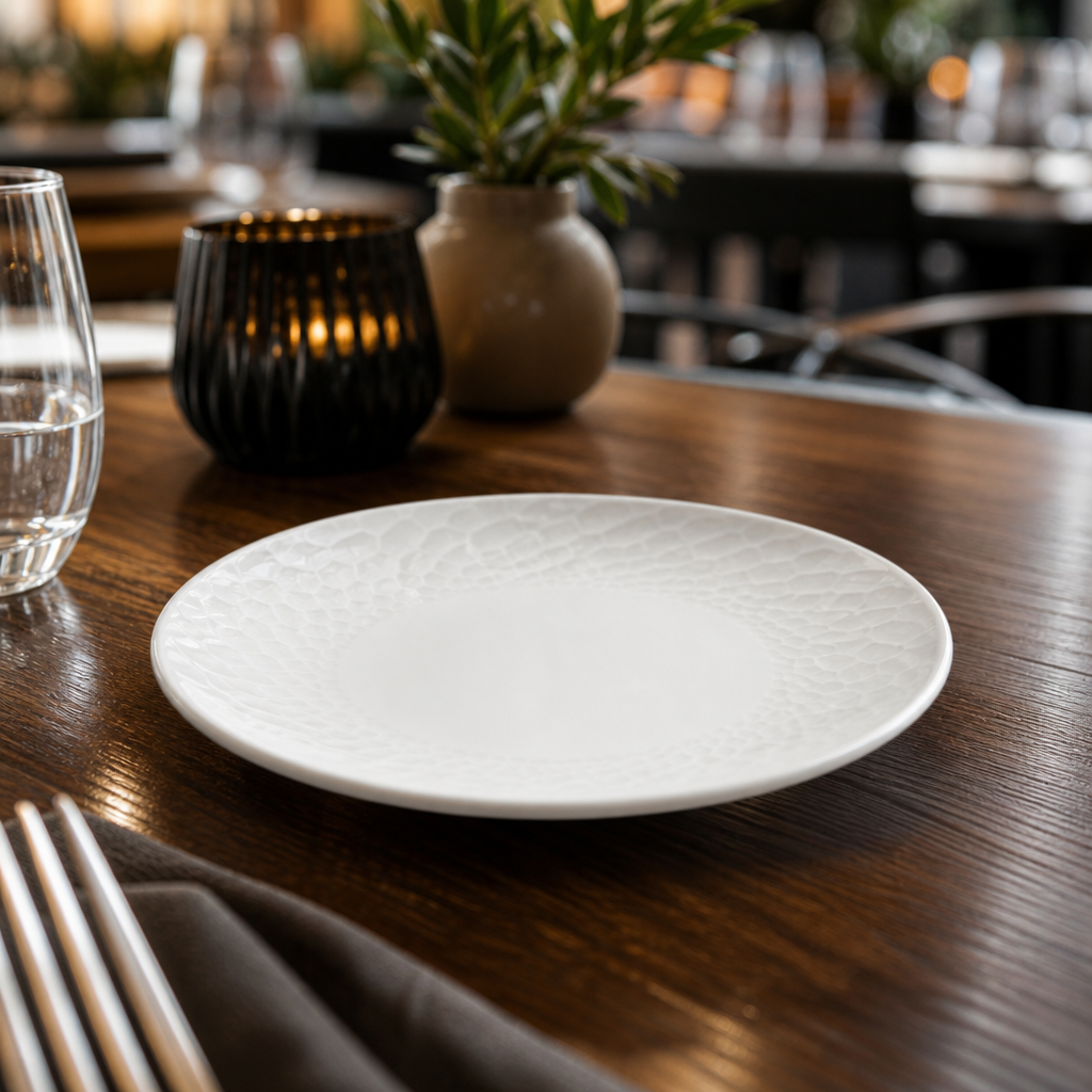 Coupe Plates 152.5mm Vitrified Ceramic for Busy Hospitality Environments (Pack of 12)