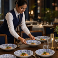 Coupe Bowls Finest Vitrified 200mm Blue Ceramic for Dining (Pack of 12)