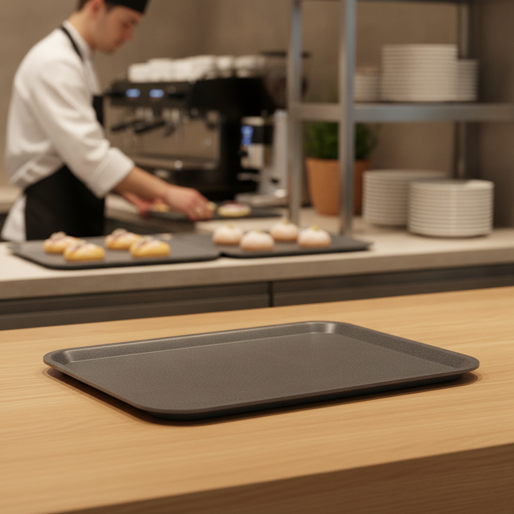 Granite Laminate Rectangular Tray 430x330mm for Cafés & Restaurants