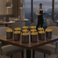 Stainless Steel Hammered Chip Cups Black 85mm for Dining (Pack of 12)