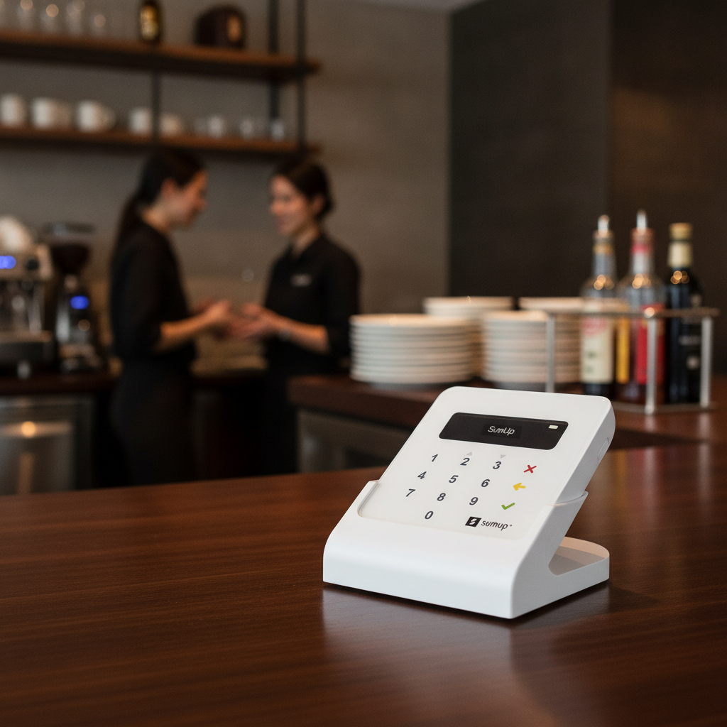 Portable Card Reader with Charging Station for Business Use