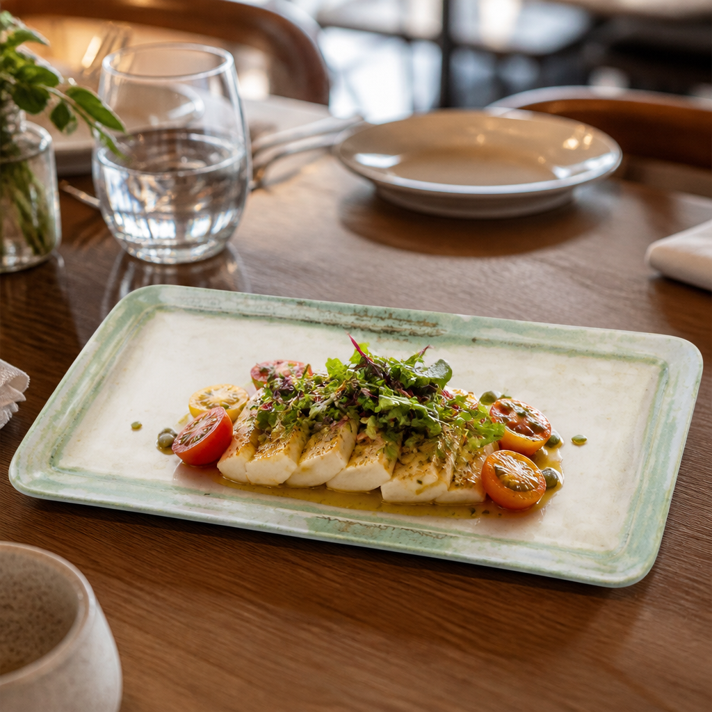 Flint Rectangular Plates 270x160mm Ceramic for Professional Use (Pack of 12)