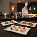 Melamine Rectangular Platters 325x176mm for Buffets (Pack of 3)