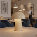 Metal Beige Portable Indoor Table Lamp 173x16mm for Cozy Spaces