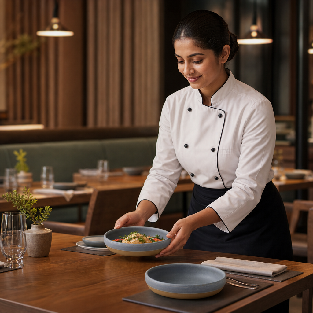 Walled Bowls 600ml Vitrified Stoneware for Stylish Dining (Pack of 6)