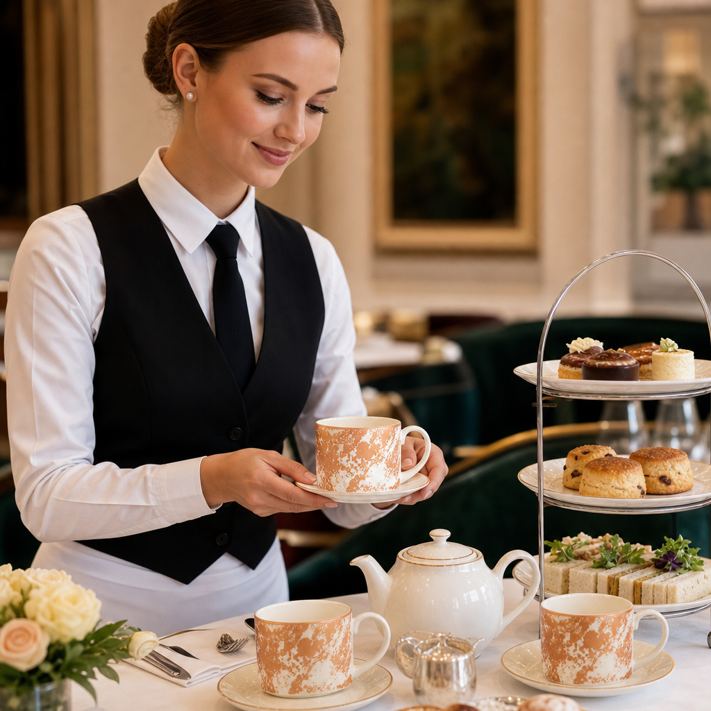 Crushed Velvet Charnwood Cups 220ml Copper Bone China for Afternoon Tea (Pack of 6)