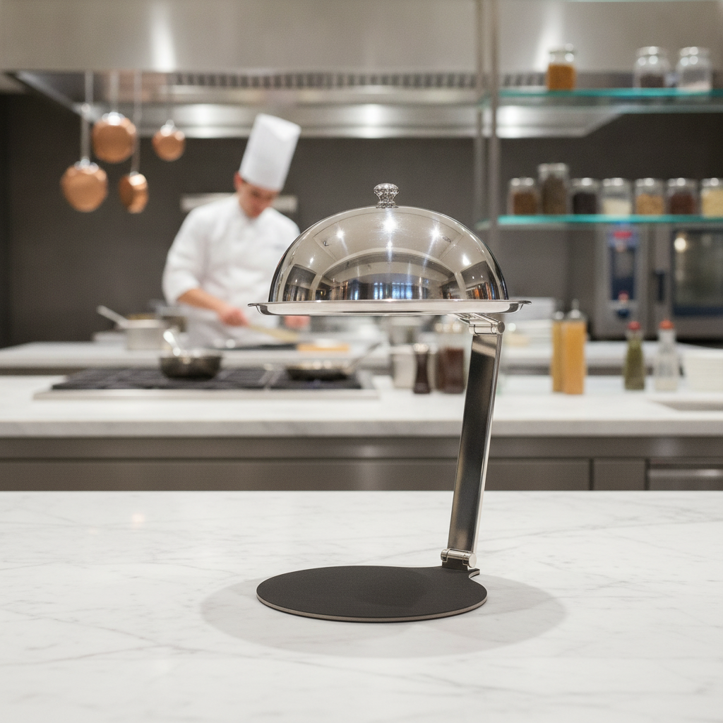 Zinc Cover Holder for Stylish Food Displays