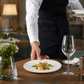 Coupe Plates 165mm White Bone China for Banqueting & Restaurant Service (Pack of 6)