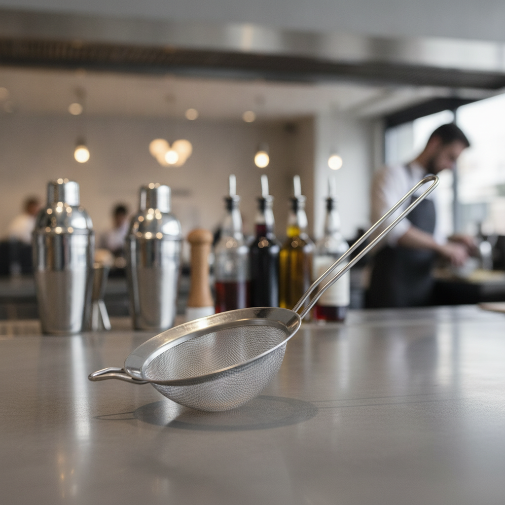 Stainless Steel Sieve 14cm for Bars & Cafés