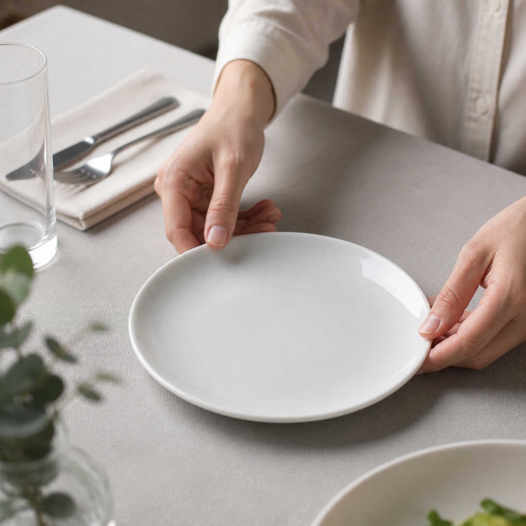 White Porcelain Coupe Plates 180mm for Catering & Hospitality