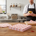 Compostable Red Greaseproof Paper Sheets 250mm for Food Presentation (Pack of 200)