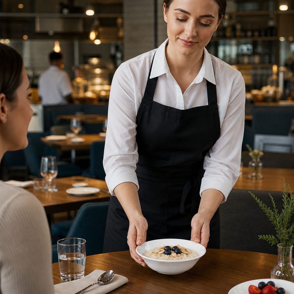 Oatmeal Bowls 150mm Porcelain for Catering Environments (Pack of 12)