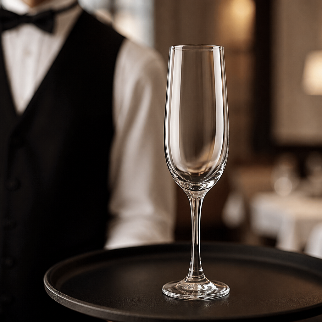 Toughened Glass Flute Glasses 170ml for Bars & Restaurants (Pack of 24)