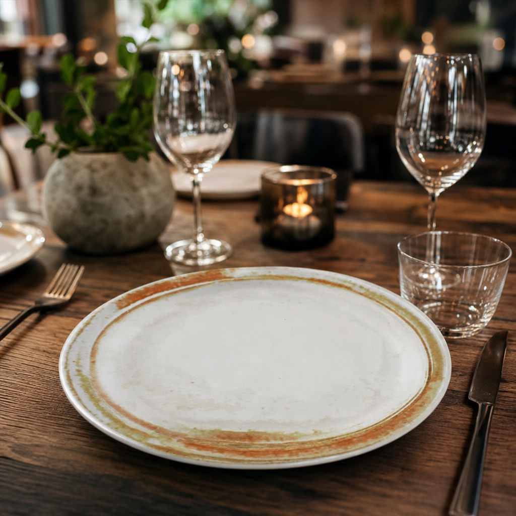 Plates Sandstone China for Professional Use (Pack of 12)