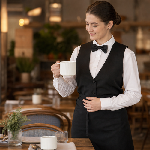 Can Cups 340ml Vitrified Porcelain for Dining (Pack of 12)