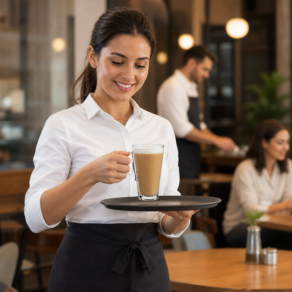 Clear Glass Coffee Mugs 250ml for Restaurants & Cafés (Pack of 12)