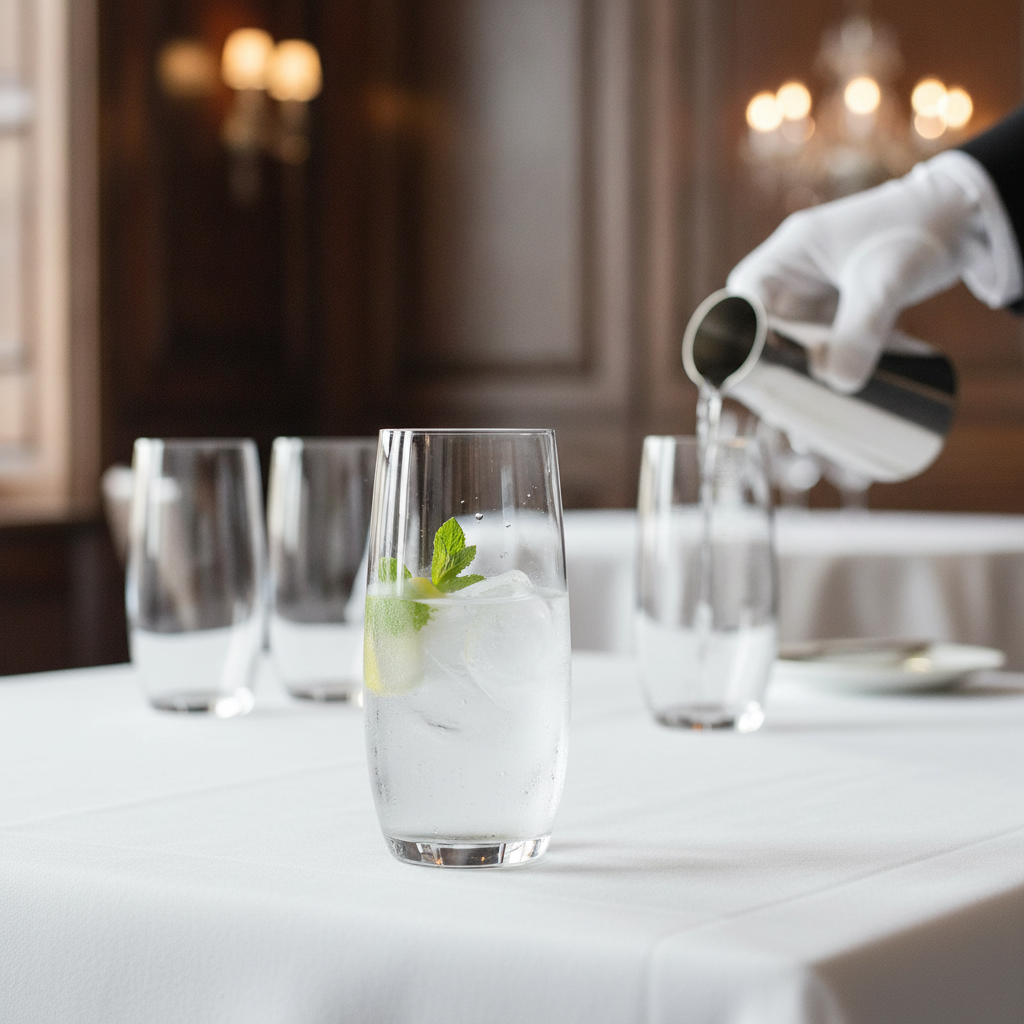Crystal Glass Hi Ball Glasses 430ml for Fine Dining (Pack of 6)