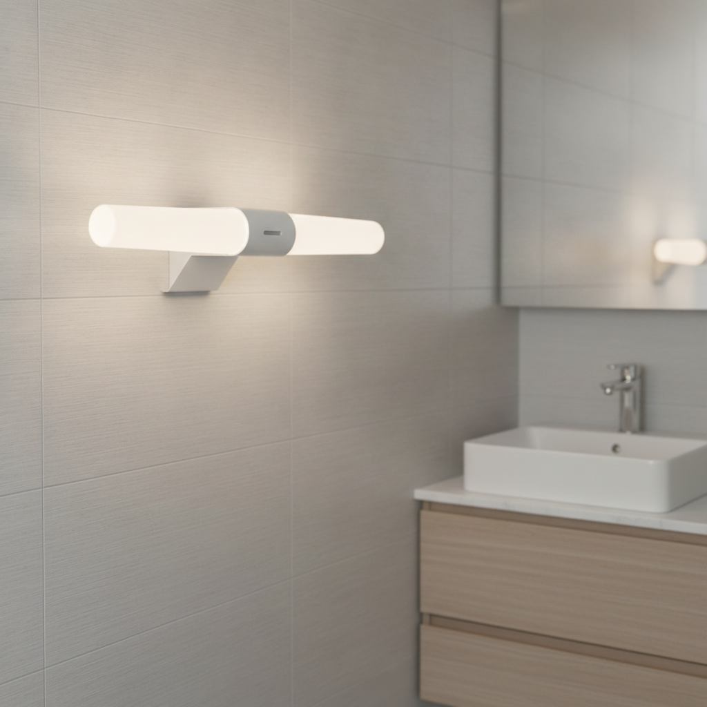 Plastic Double Indoor Wall Light for Bathrooms