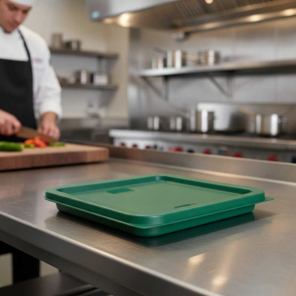 Polyethylene Square Food Storage Container Lid for Food Prep