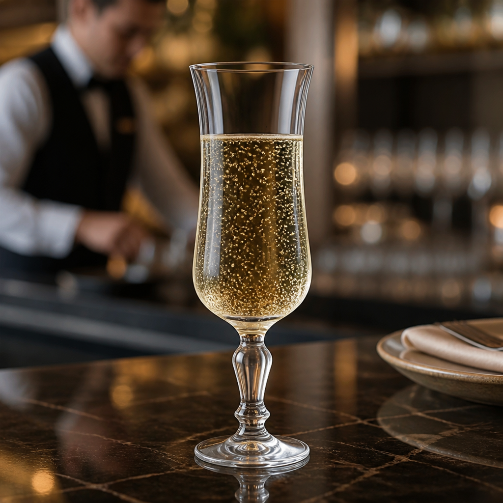 Toughened Glass Champagne Flutes 145ml for Bars & Restaurants (Pack of 48)