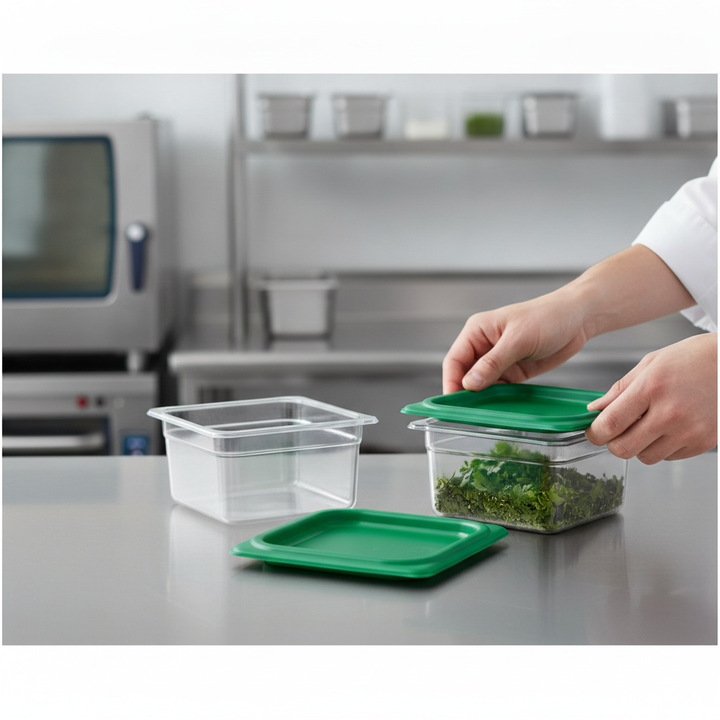 Polypropylene Green Seal Lid for 1/6 GN Containers