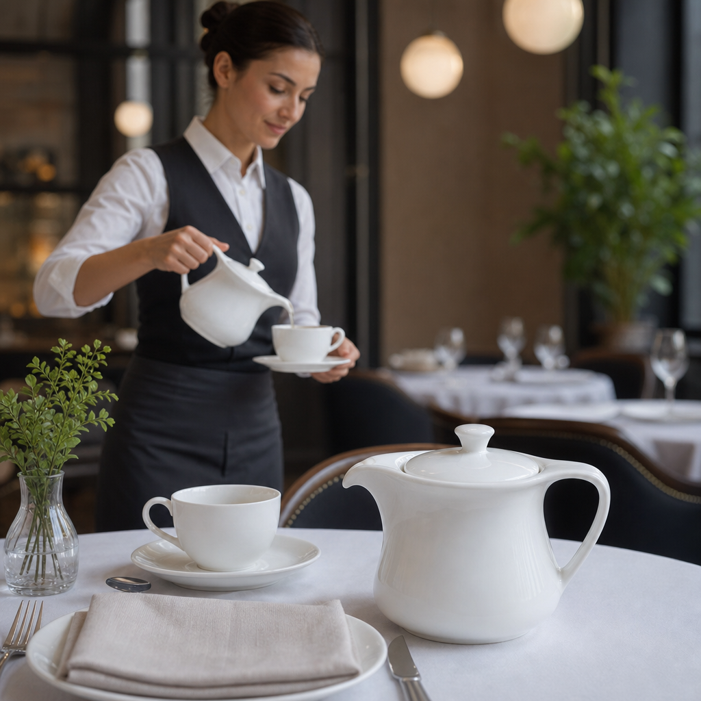 Porcelain Teapots 300ml for Restaurants & Cafés (Pack of 12)