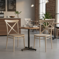 Polypropylene Cross Side Chairs 870mm for Hospitality & Workspaces (Pack of 2)