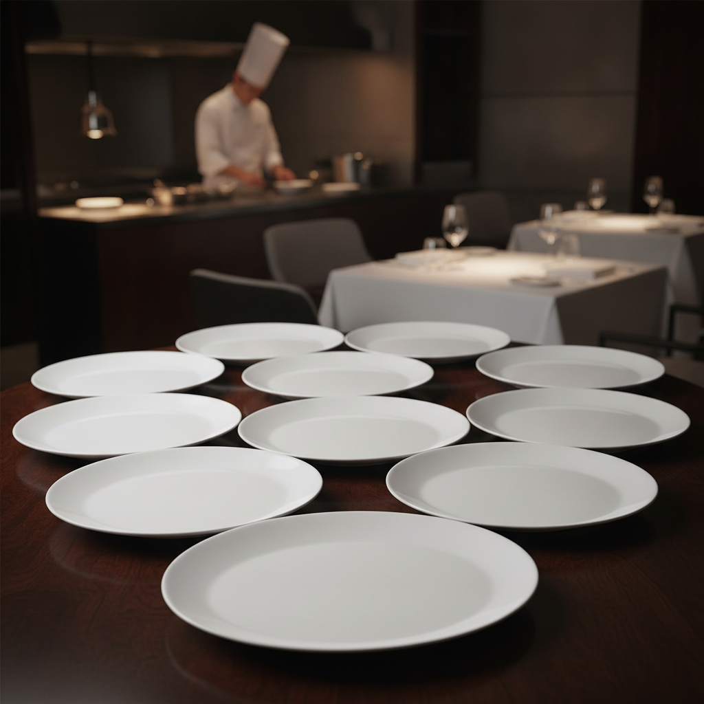 Porcelain Oval Dish 280mm for Fine Dining (Pack of 12)