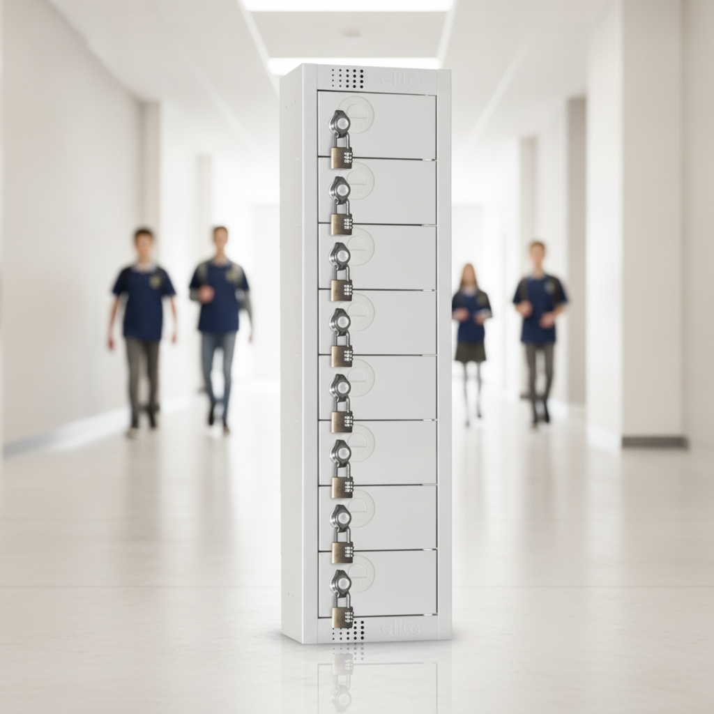 Steel Eight Door Personal Effects Lockers for Schools & Clinics