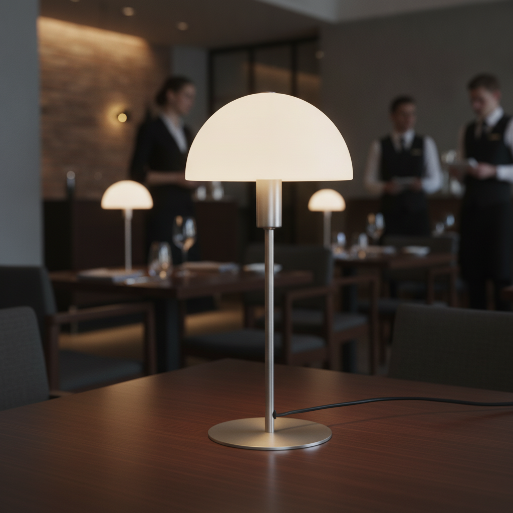 Metal and Glass Indoor Table Lamp 200mm for Home Decor