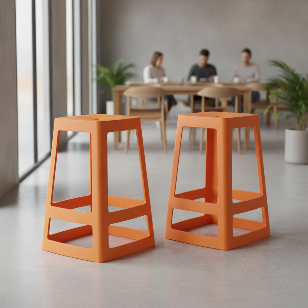 Polypropylene High Stools 650mm for Indoor & Outdoor Use (Pack of 2)