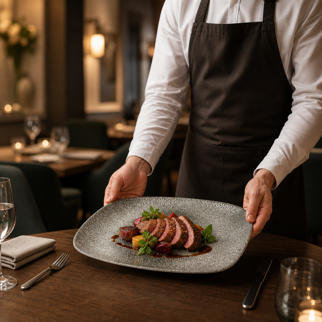 Rectangular Plates 300mm Porcelain for Catering & Hospitality (Pack of 6)