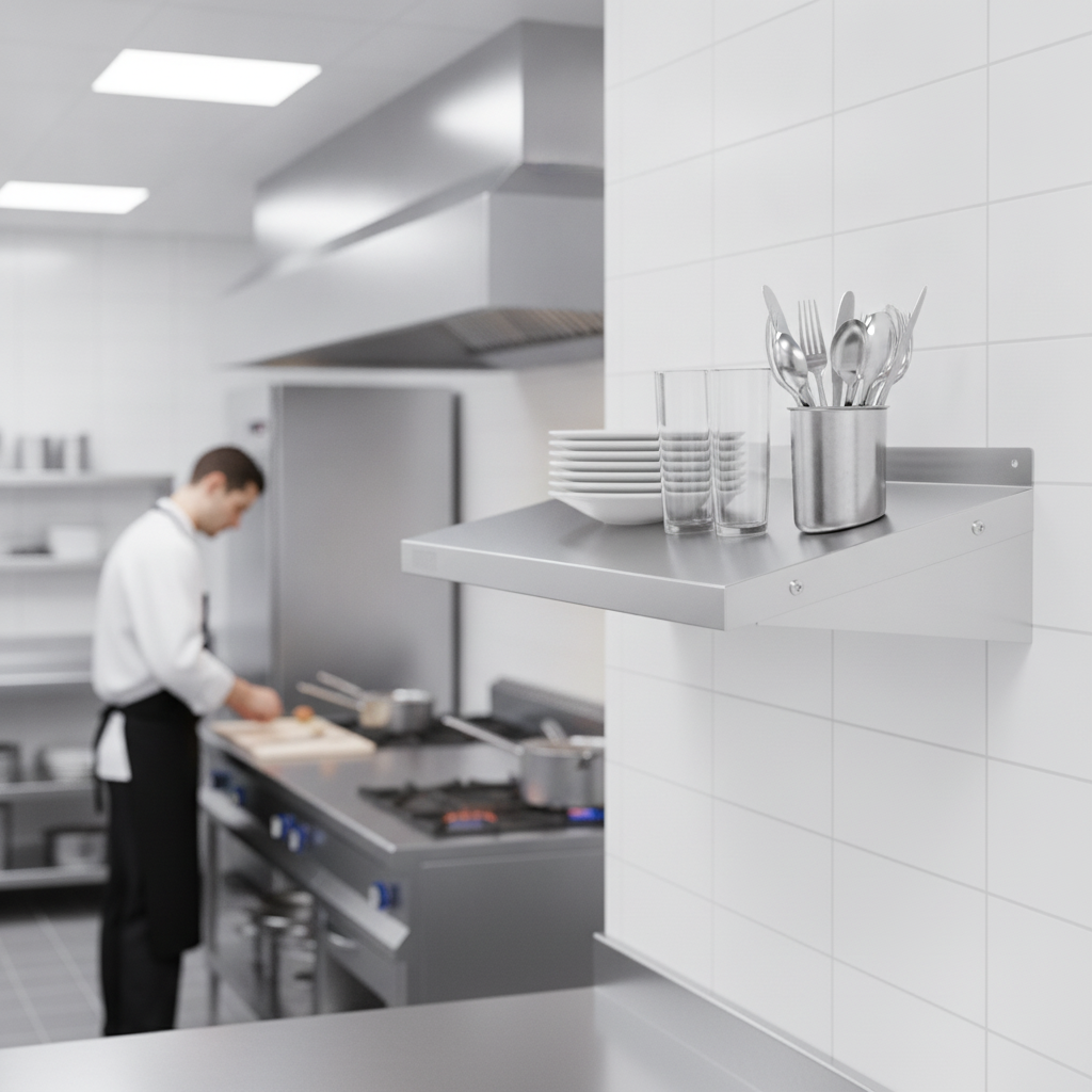 Stainless Steel Kitchen Shelf 600mm for Efficient Storage