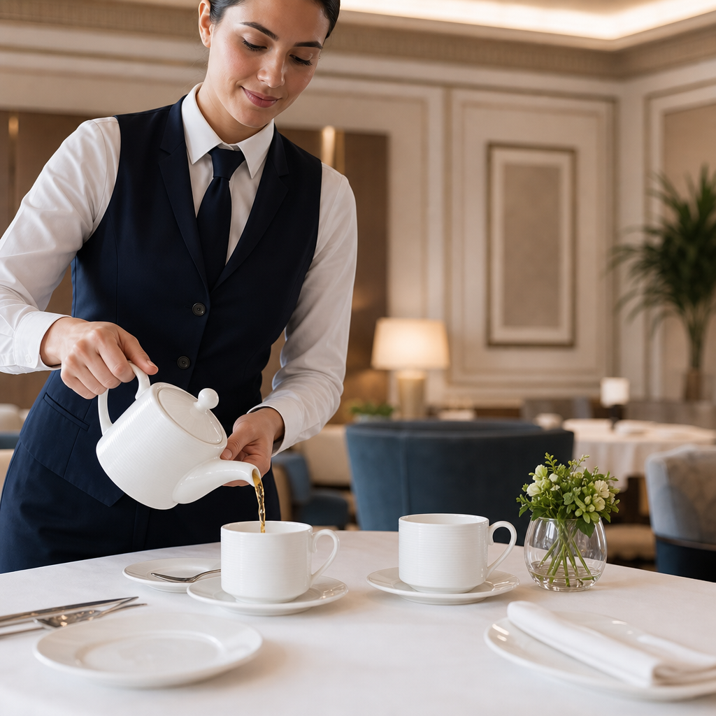 Teacups 200ml Bone China for Elegant Dining (Pack of 12)