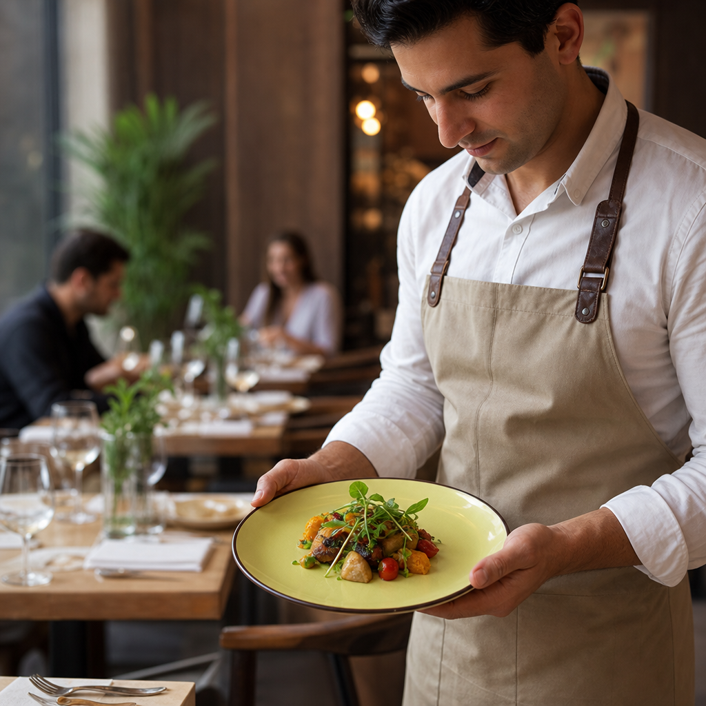 Plates 240mm Yellow Vitrified Stoneware for Restaurant Dining (Pack of 12)