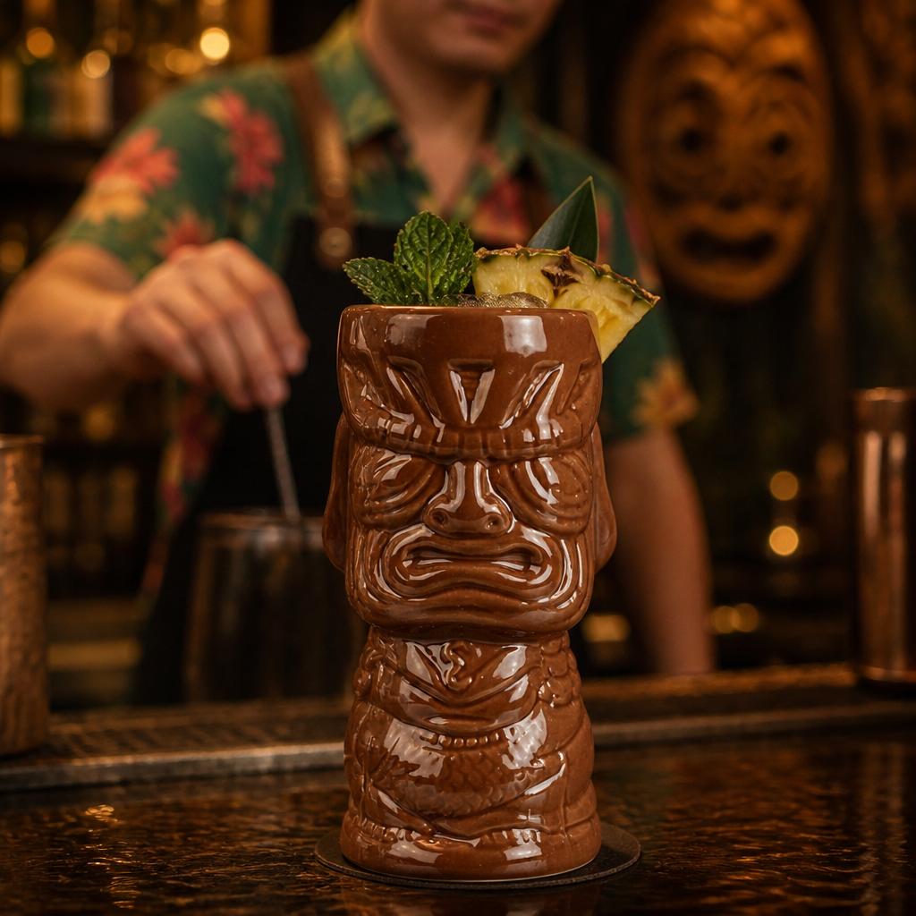 Ceramic Tiki Mug 360ml for Themed Parties