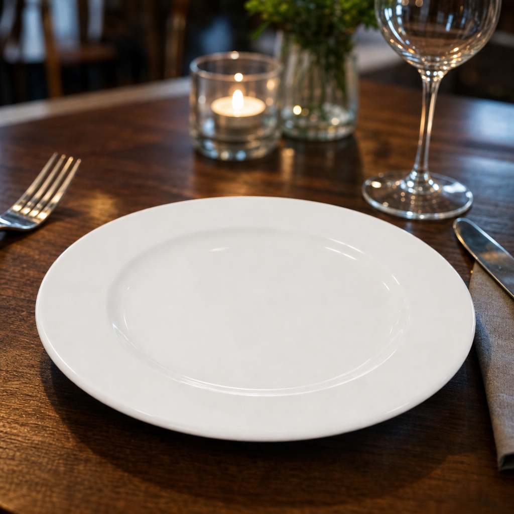 Plates 165mm Porcelain for Catering & Hospitality (Pack of 12)