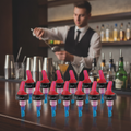 Plastic Quick Shot 3-Ball Pourer 25ml for Cocktails (Pack of 12)