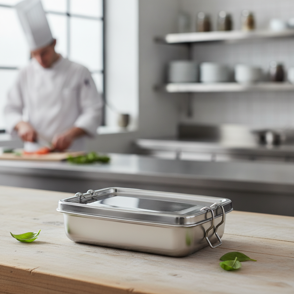 Stainless Steel Food to Go Container 180x120mm for Takeaway