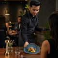 Plates 228mm Blue Vitrified Ceramic for Hospitality (Pack of 12)