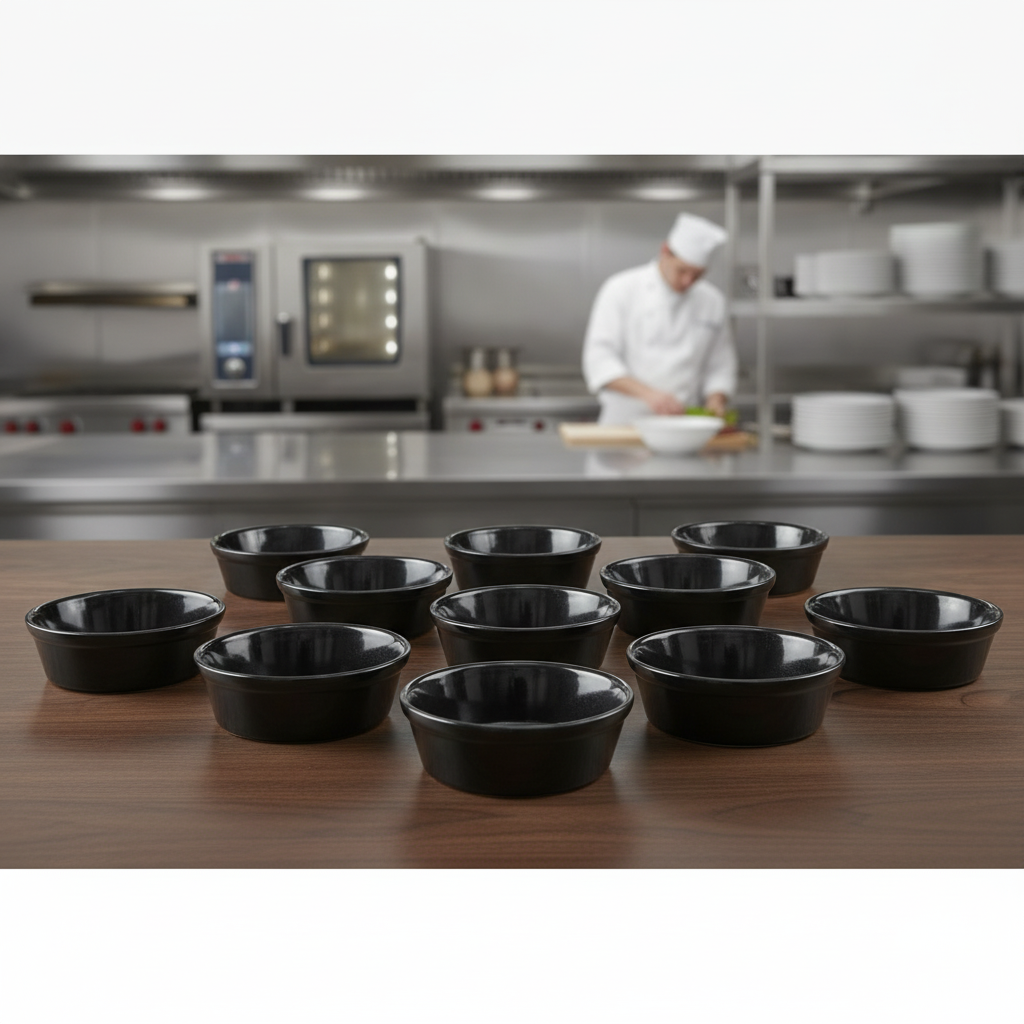 Porcelain Round Pie Dish 135mm for Catering & Hospitality (Pack of 12)