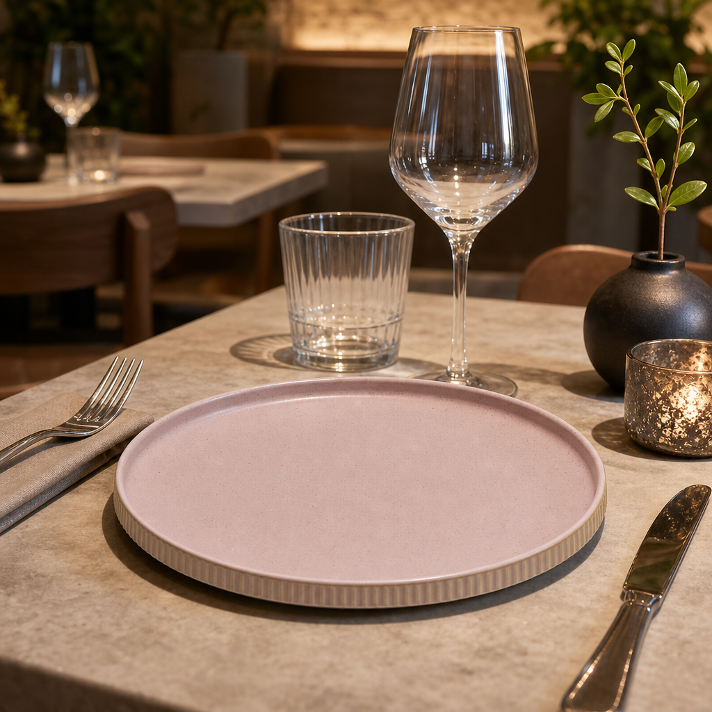 Plates 210mm Stoneware for Modern Dining Spaces (Pack of 6)
