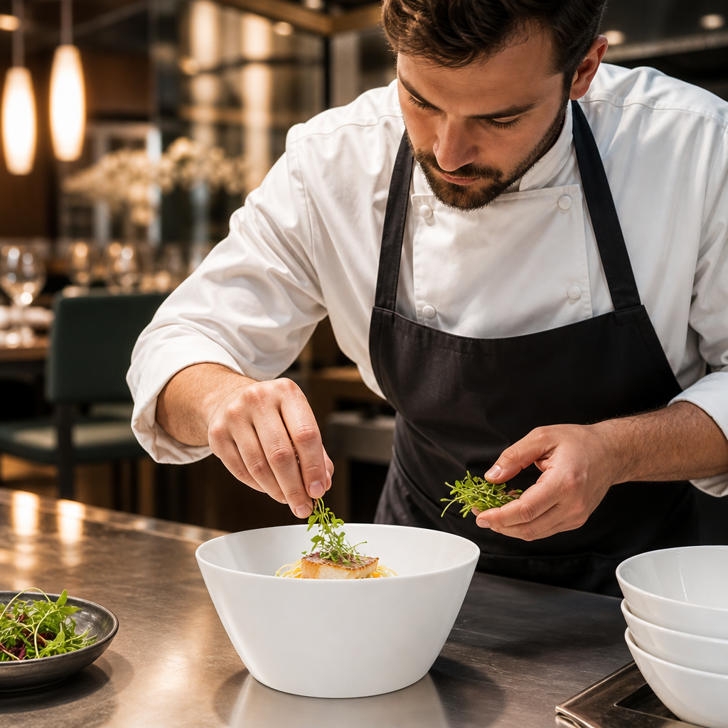 Deep Bowls 175mm Fine China for Upscale Dining (Pack of 12)