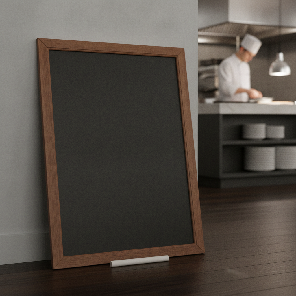 Wood Framed Blackboard 936x636mm for Restaurants & Pubs