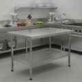 304 Stainless Steel Centre Table 900mm for Food Preparation