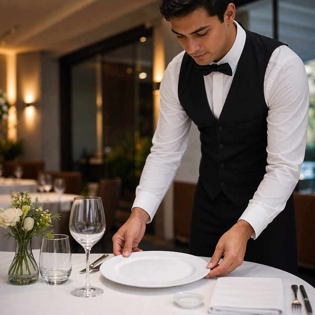 Plates 255mm Porcelain for Fine Dining (Pack of 24)