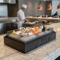 Wood Ice Box 125mm for Displaying Seafood