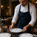 Coupe Plates Inch 10.6 Stoneware for Eclectic Tabletop (Pack of 12)