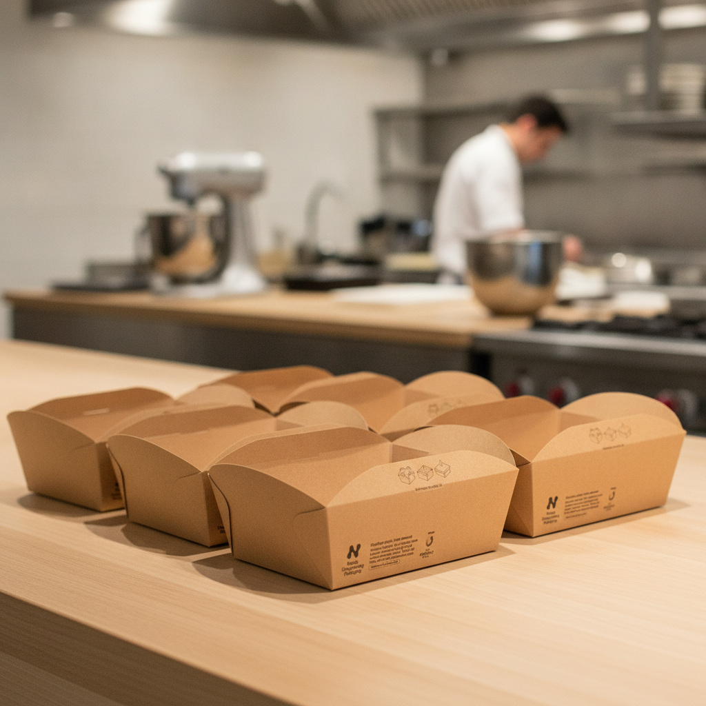 Paperboard Food Boxes 1000ml for Takeaway Services (Pack of 260)